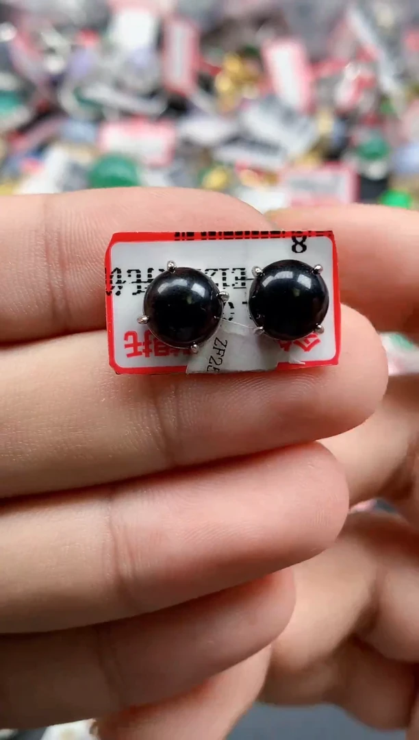 银S925镶嵌戒指翡翠天然A货缅甸翡翠