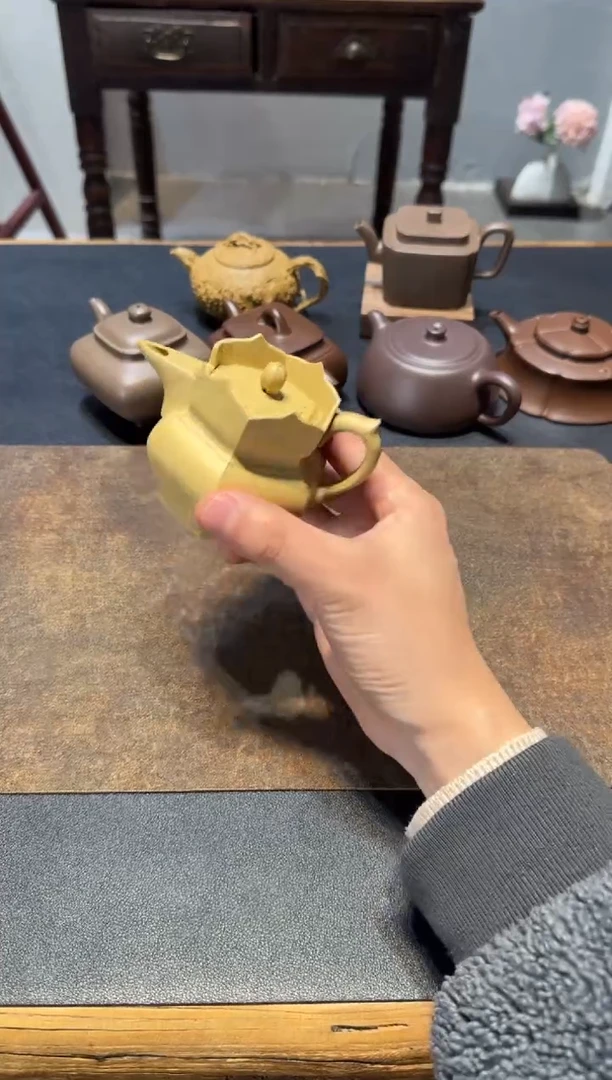 茶壶紫砂庐****潮本绿小僧帽