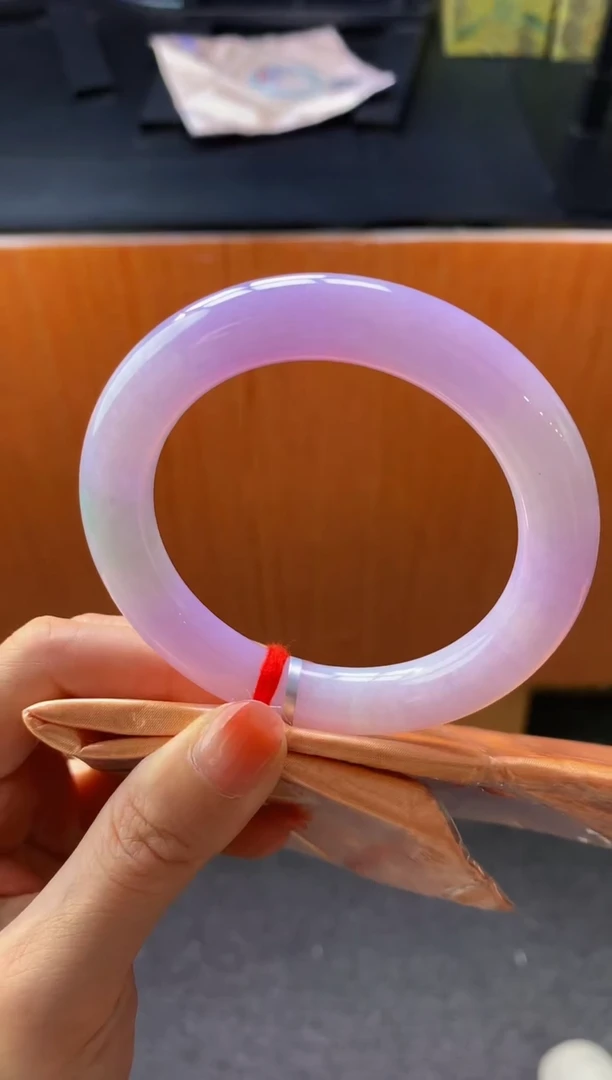 未镶嵌手镯翡翠-Q66 圈口55.4