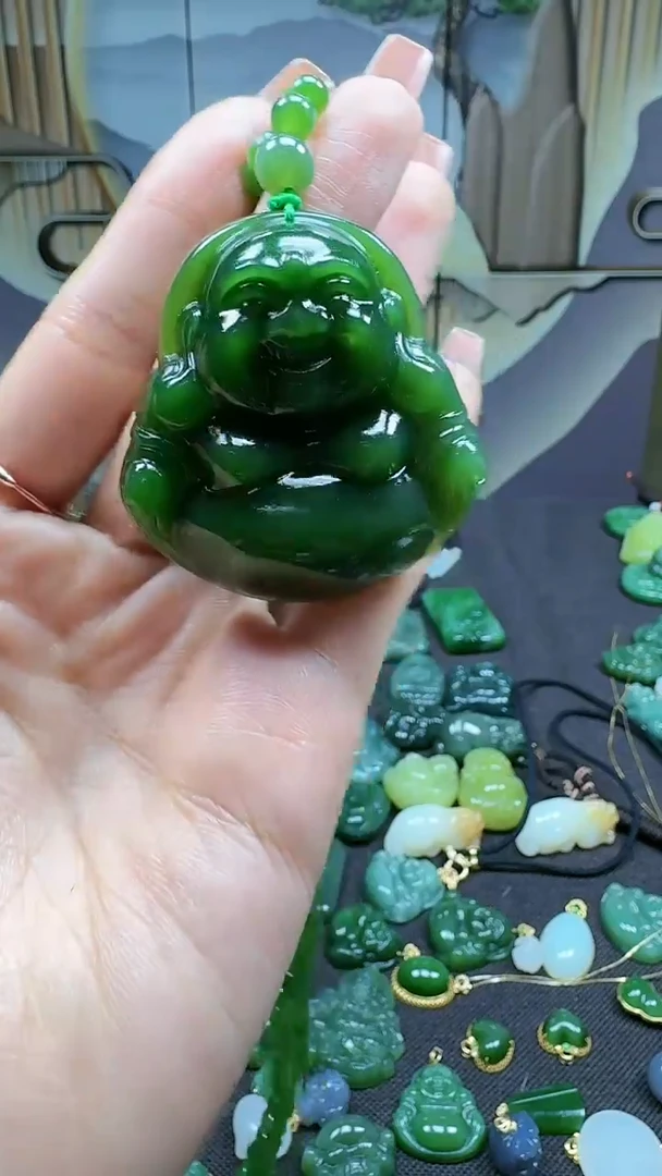 和田玉未镶嵌挂件1