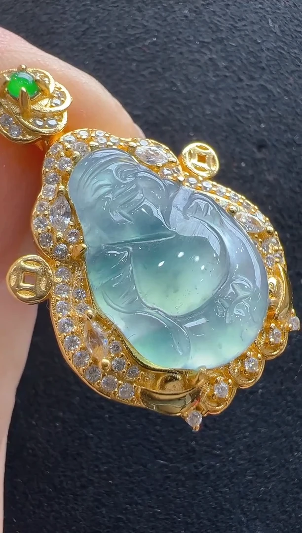 【闪购商品】翡翠吊坠(不含链)银S925镶嵌多样性发货拍一发一