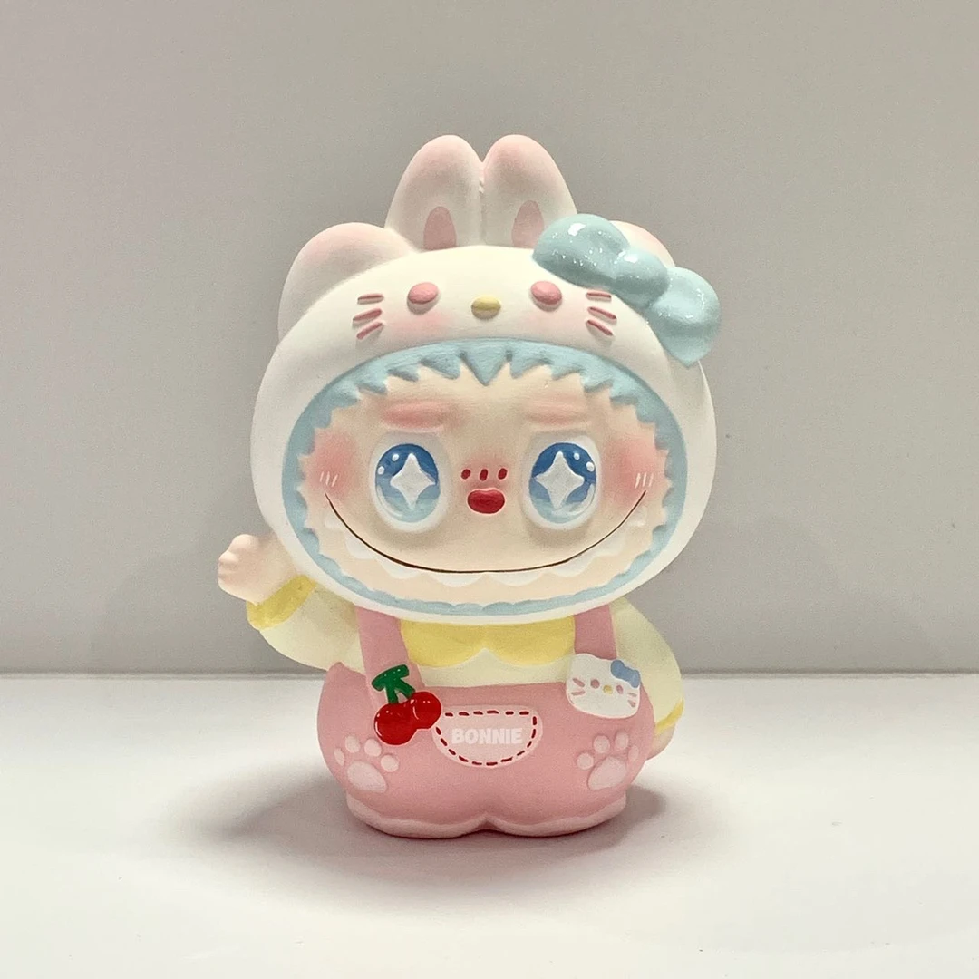 Labubu石膏娃娃手工diy涂色拉布布立体摆件益智玩具涂鸦彩绘创意