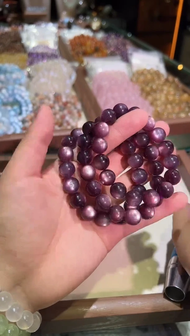 合成水晶未镶嵌13mm+紫锂韵母（多样性发一）