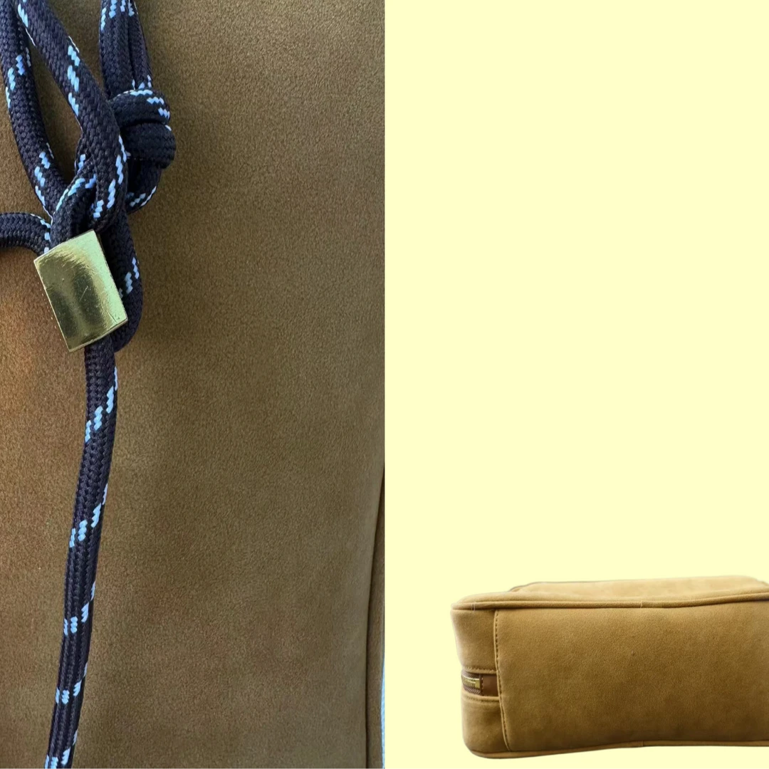 （全新未使用）棕色绒绒！M！S190!带礼盒！收纳整理！化妆包