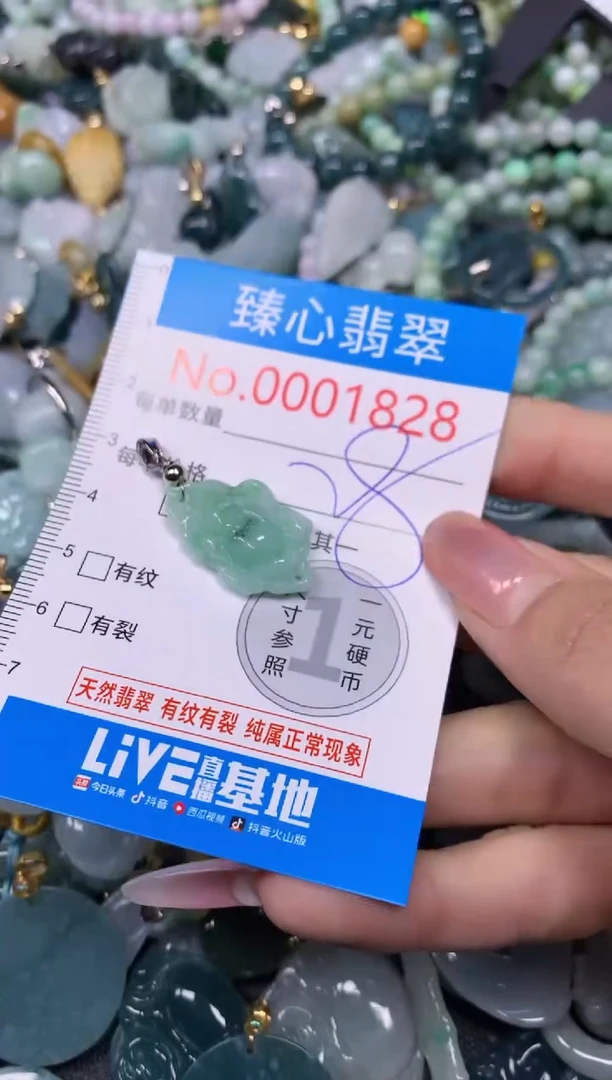 【闪购商品】翡翠颈饰未镶嵌含绳0001828