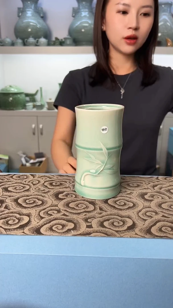 龙泉云间青瓷小米茶器
