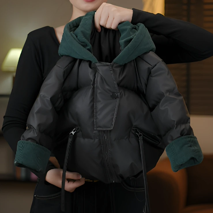 【现货】2025冬季儿童新款设计师时尚韩版洋气加厚棉服外套58616