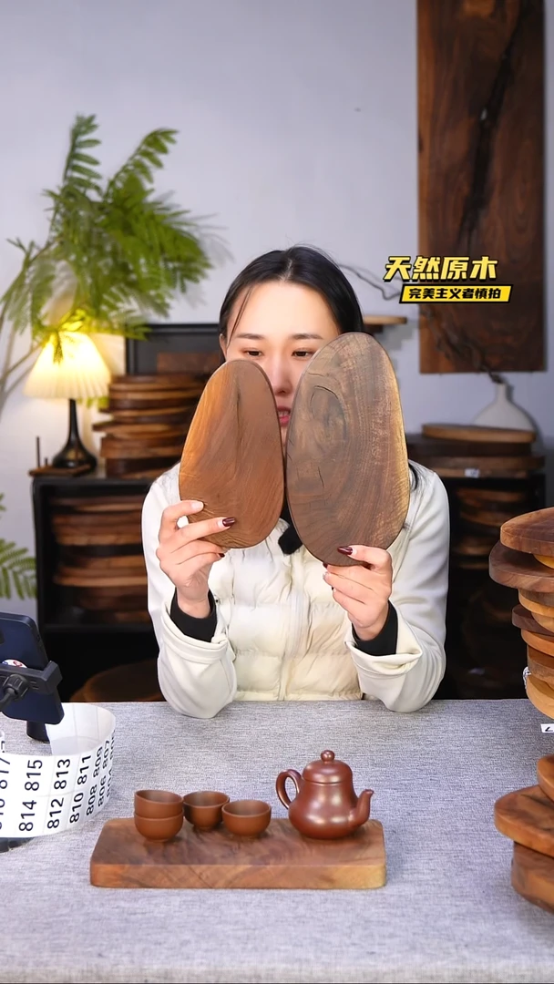 木北美黑胡桃原木.干裂疤结不属于商品质量问题完美主义者慎拍