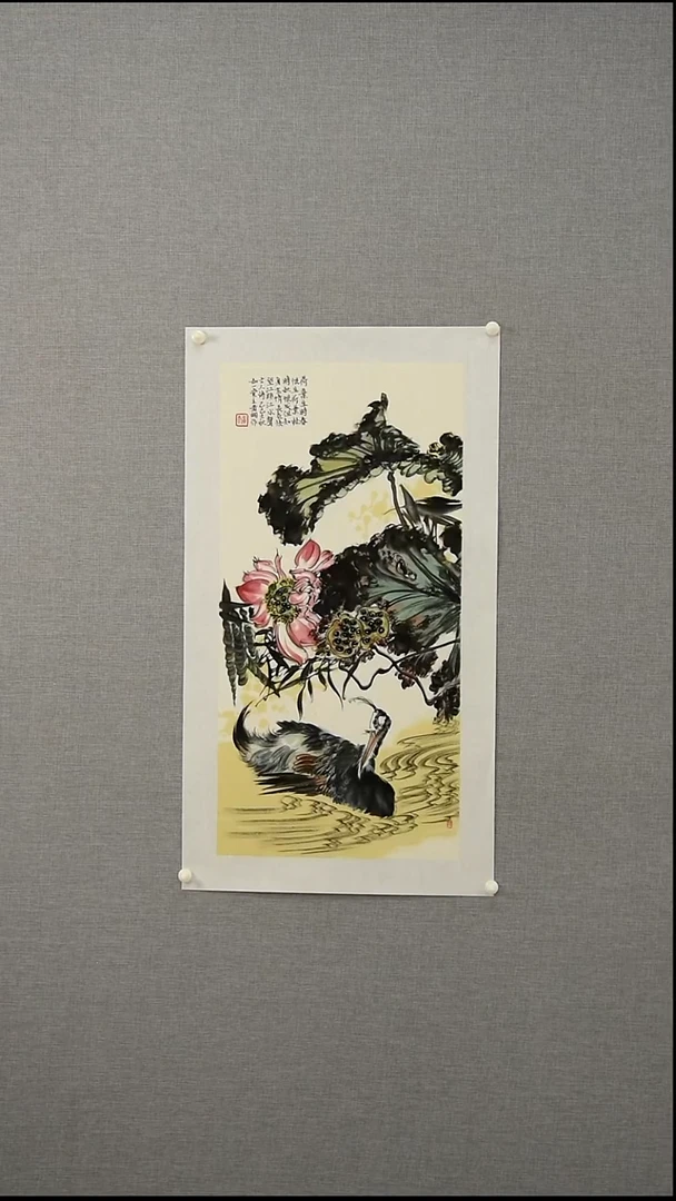 国画黄老师=花鸟-2平尺-17