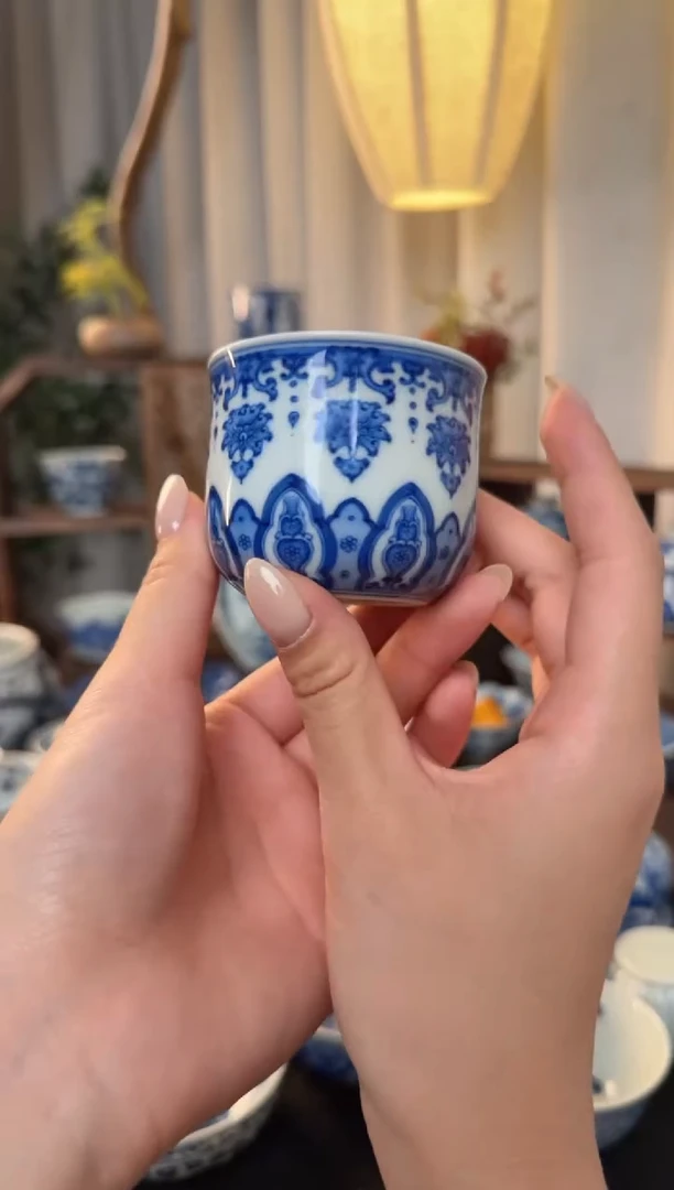 杯子瓷繁花点工手雷杯60cc