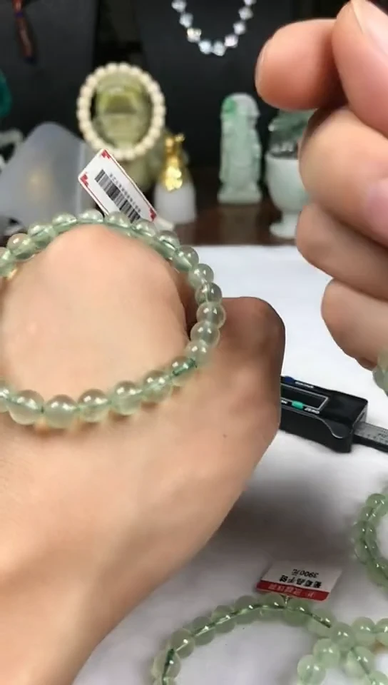 合金葡萄石手绳手串7