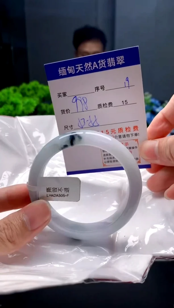 未镶嵌手镯翡翠19缅甸天然A货翡翠需包容瑕疵，介意慎拍