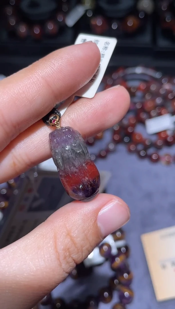 【闪购商品】水晶貔貅18K金镶嵌极光貔貅