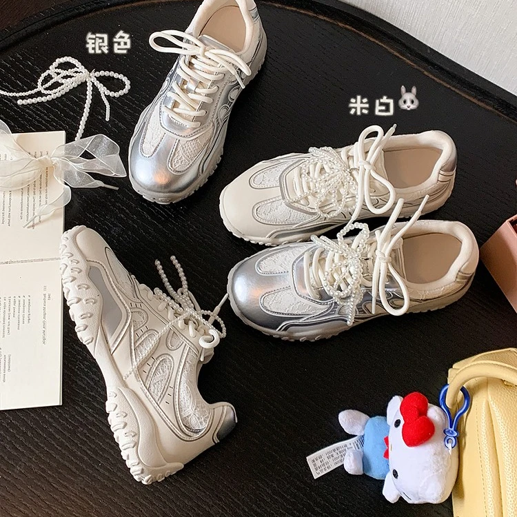 尤尼尼专属柚子初运动鞋女2025春季新款百搭小白鞋休闲平底鞋