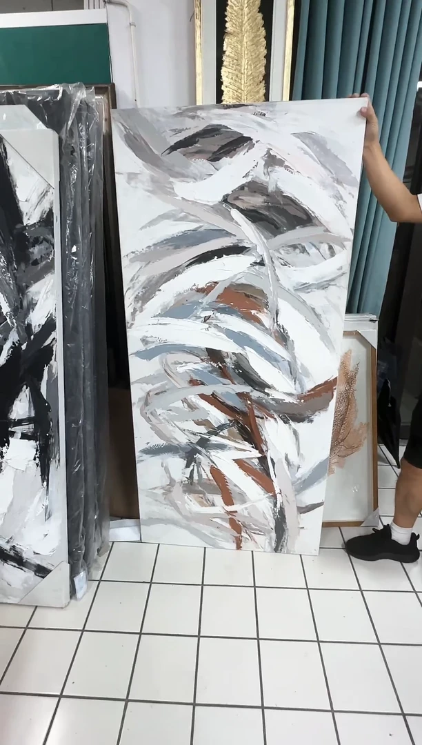168现代艺术油画装饰画80cm*170cm