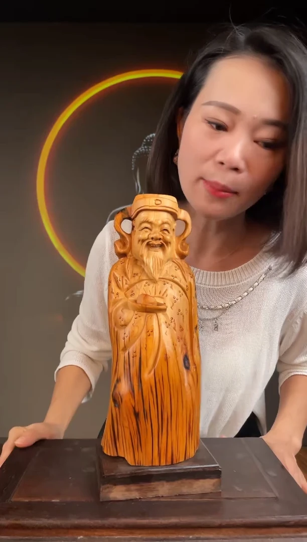 柏木（崖柏）手工摆件,先抢先得! 编号:73