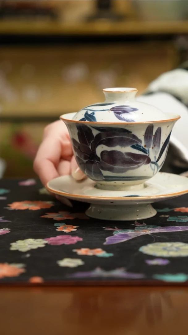 杯景德镇陶瓷杯碗柴烧多人