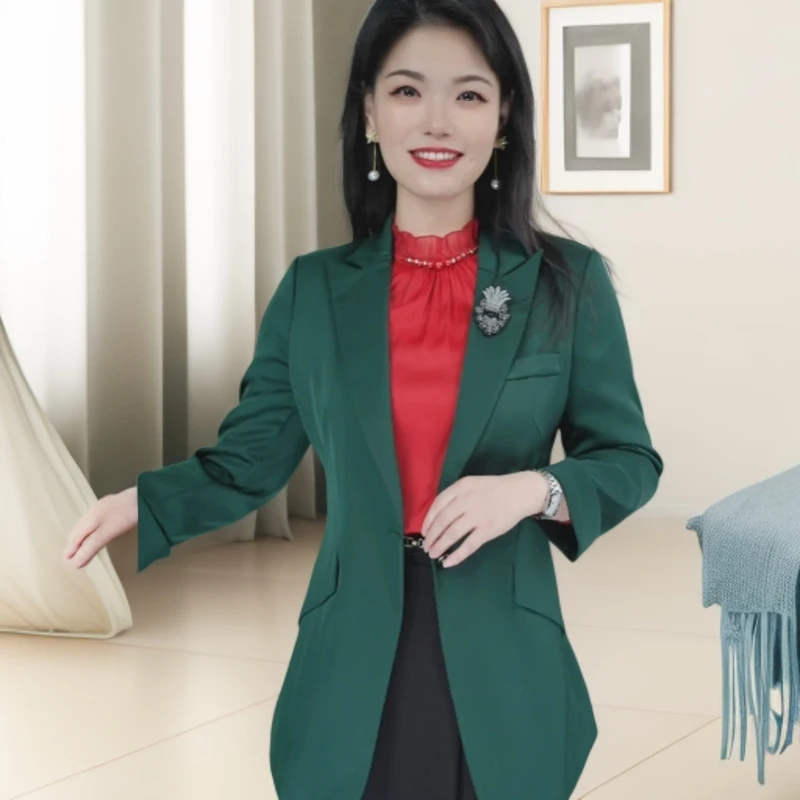 AX3125-C显瘦洋气温柔轻奢时尚休闲西服连衣裙百搭气质优雅