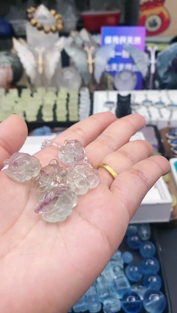 【闪购商品】萤石颈饰未镶嵌52a多样性发其一/1.18/1个