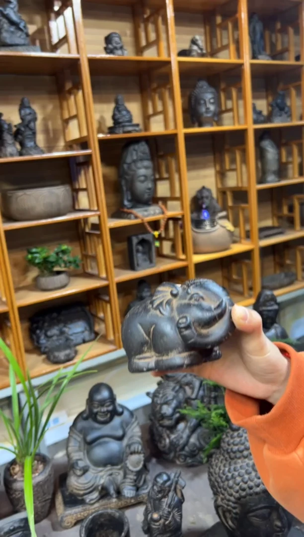 陶土【火山泥】小象摆件