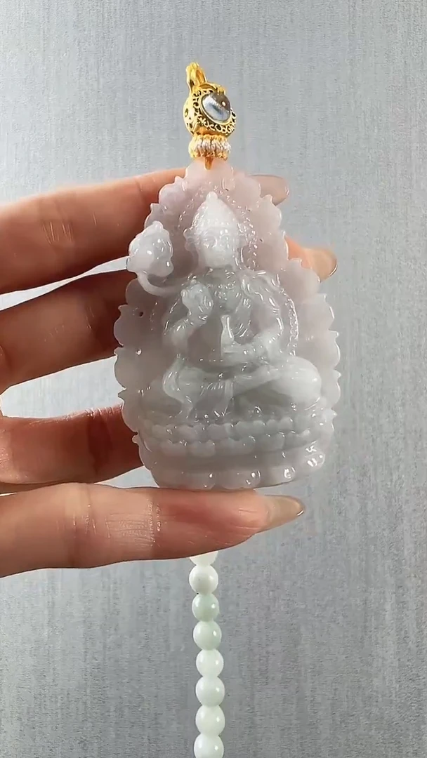 颈饰未镶嵌翡翠观音