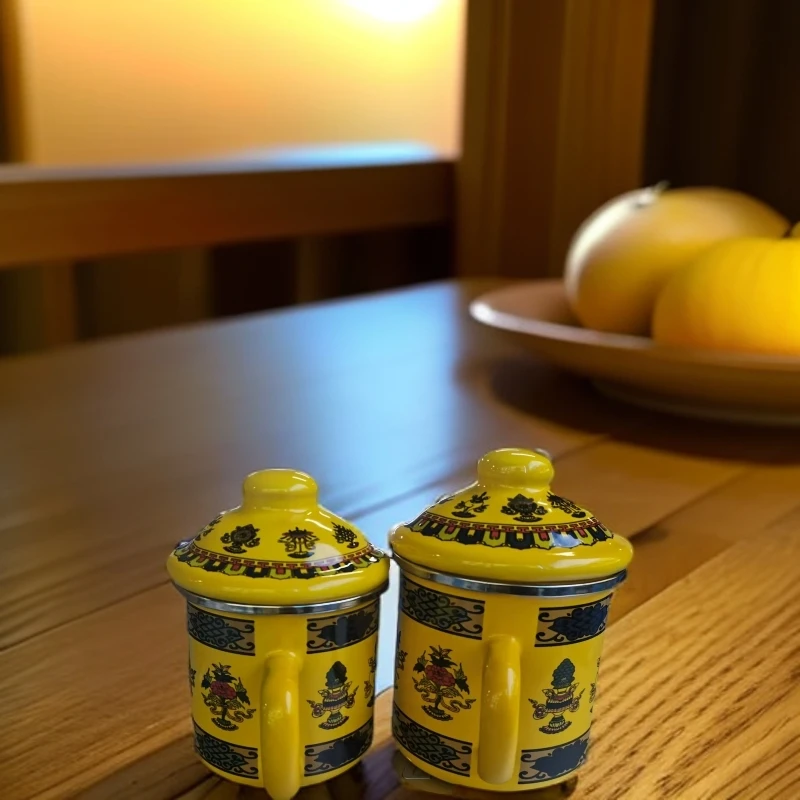 特厚搪瓷杯奶杯茶杯酥油茶杯
