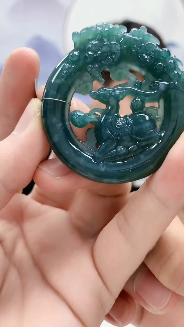 未镶嵌定制翡翠4868bb-毛货挂件13
