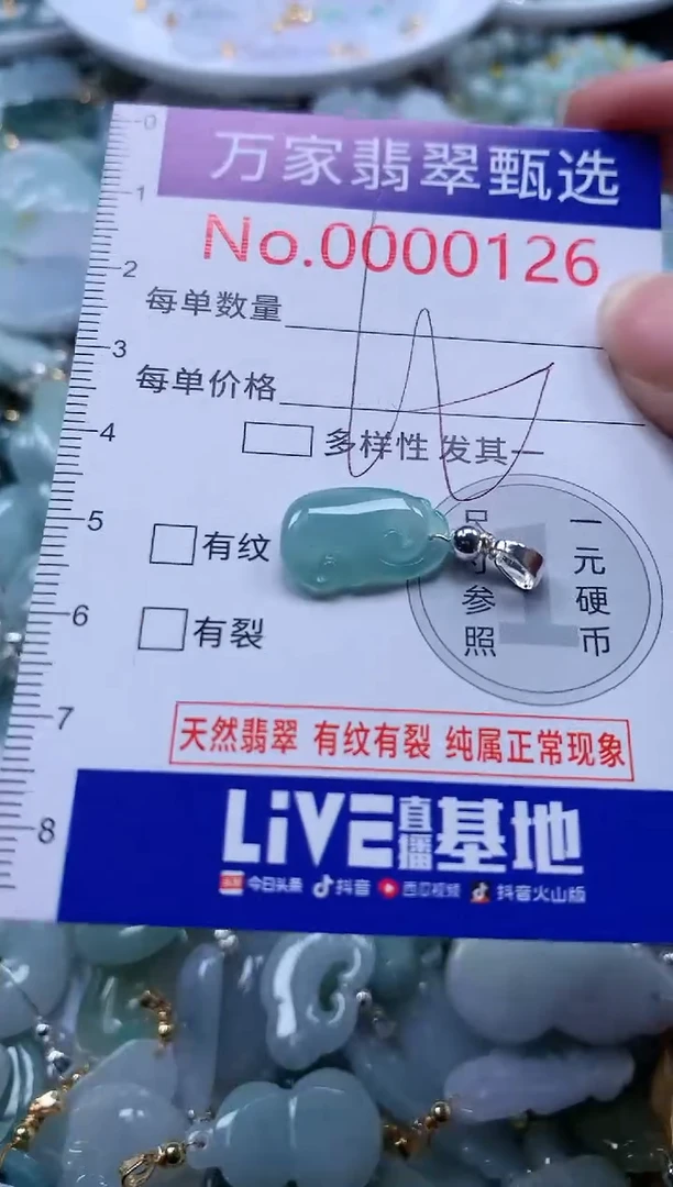 翡翠未镶嵌吊坠(不含链)126