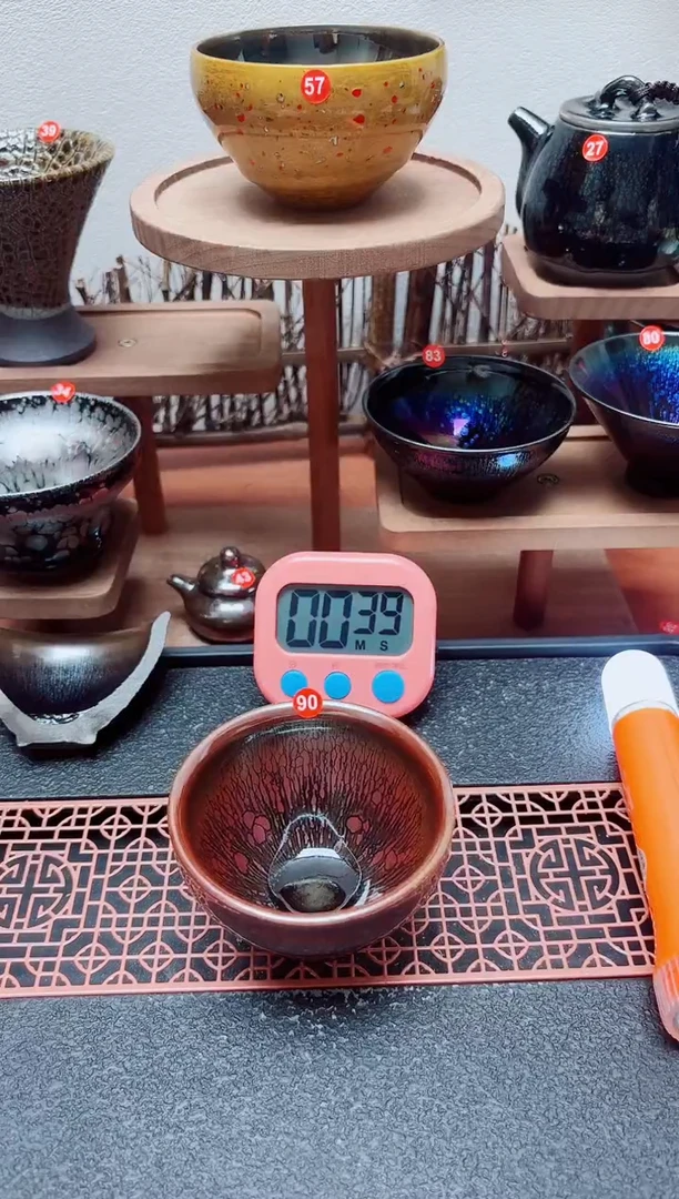 茶盏小*90号建盏工匠茶器