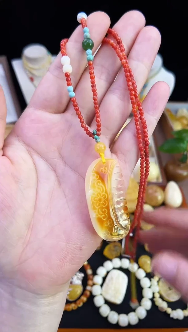 琥珀未镶嵌珠宝奇石柒月