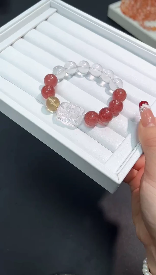 【闪购商品】水晶手串未镶嵌46M多样性发其一/1条默认微瑕