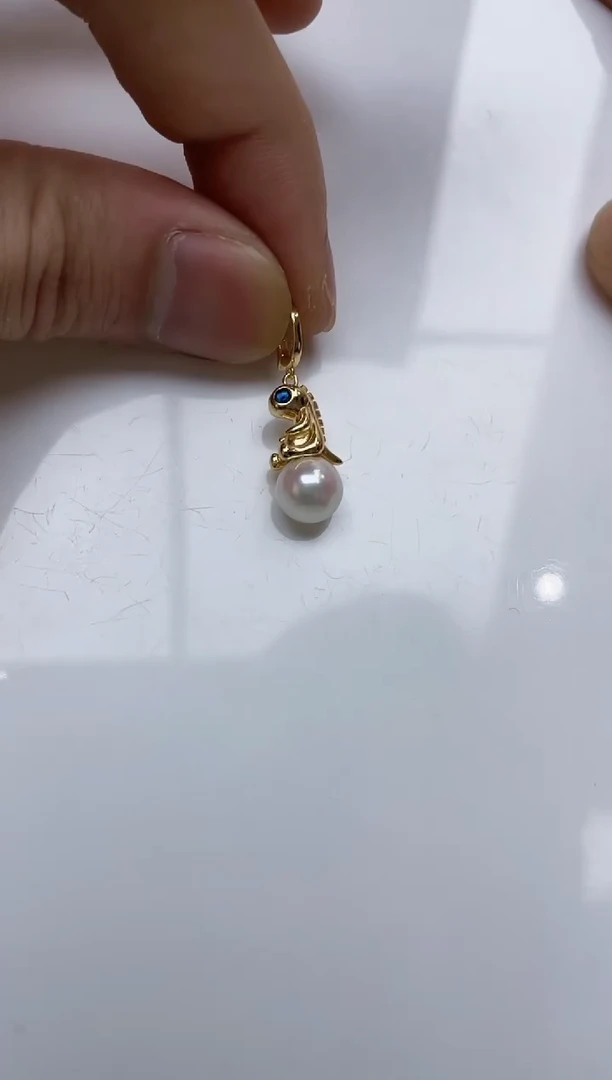 颈饰银S925镶嵌海水珍珠