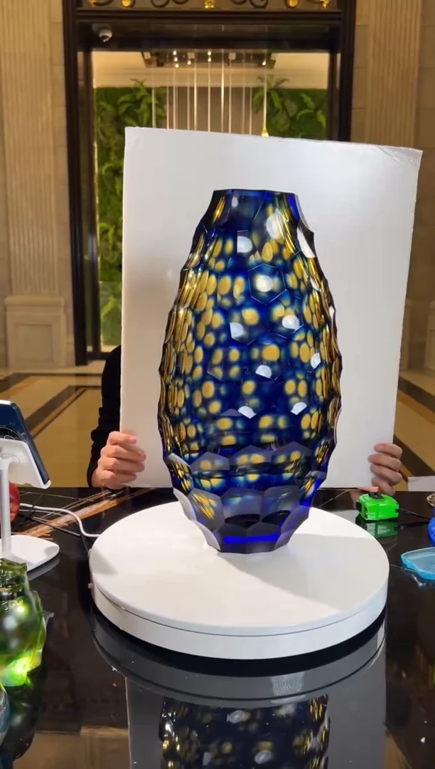 【闪购商品】摆件AJ1010004艺术琉璃花器高款