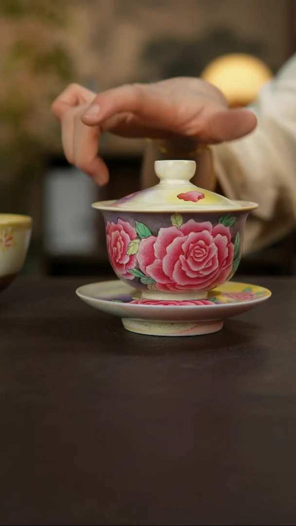 杯景德镇陶瓷杯碗柴烧多人