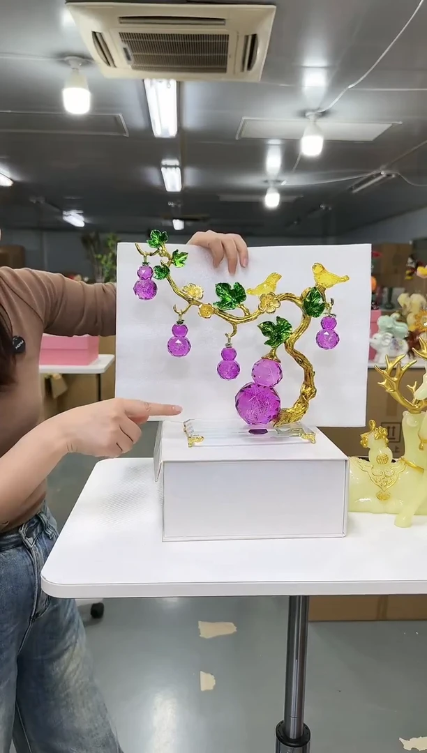 藤花间集水晶琉璃摆设    葫芦