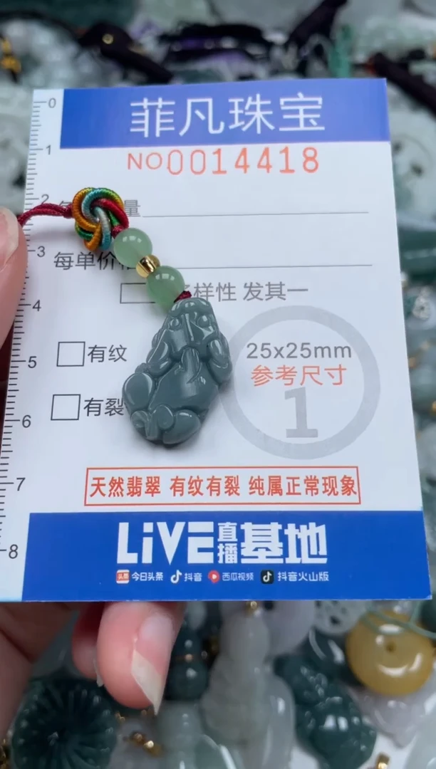 颈饰未镶嵌翡翠14418