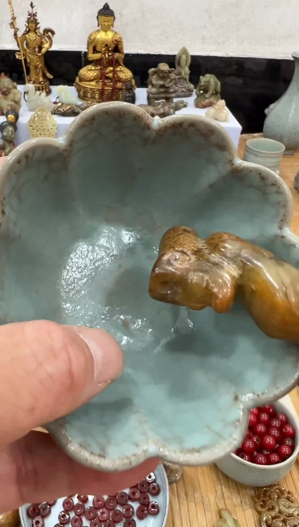 瓷片手工，手绘，陶瓷