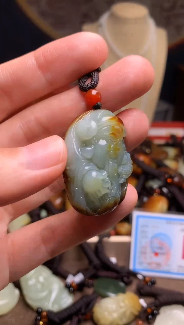 颈饰未镶嵌和田玉新疆料青海料清水和田玉吊坠