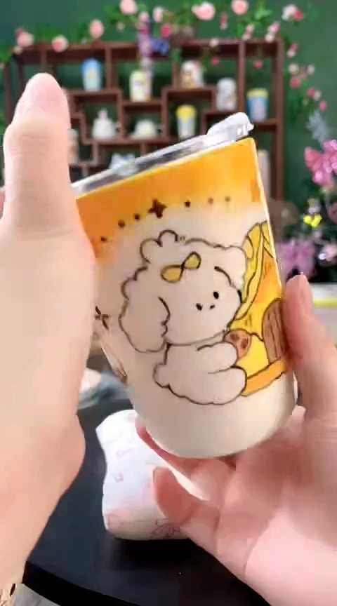 非遗技艺 陶瓷 玉泥小狗铃铛杯8