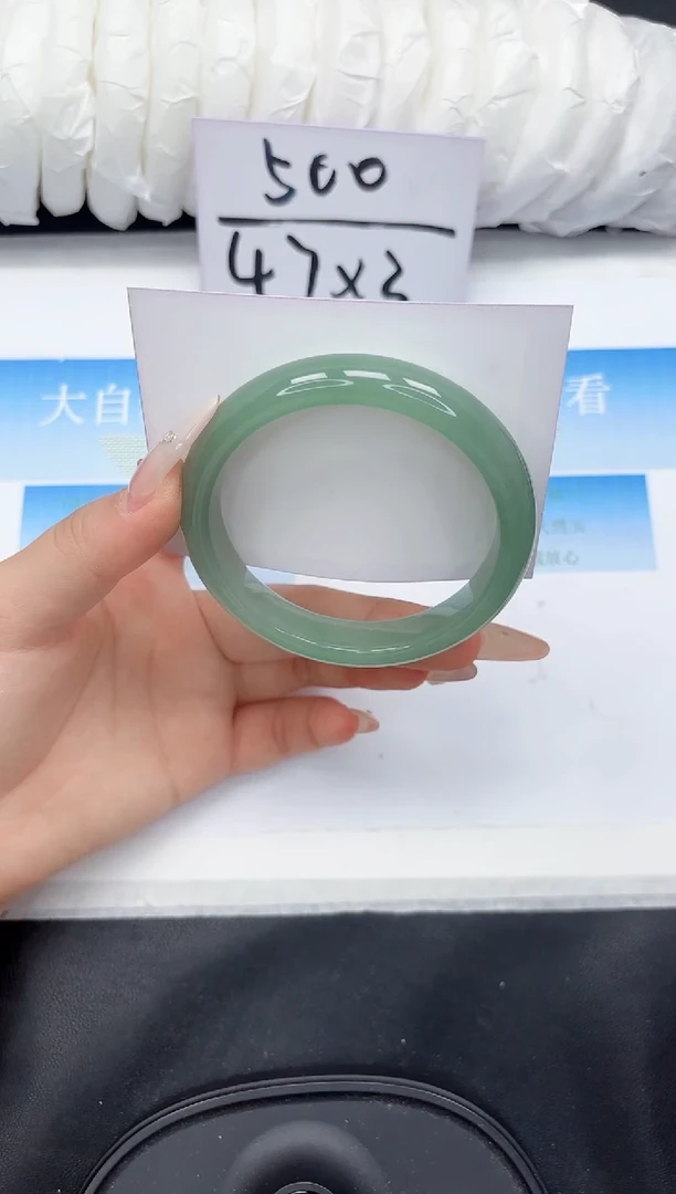 未镶嵌手镯石英质玉34-58