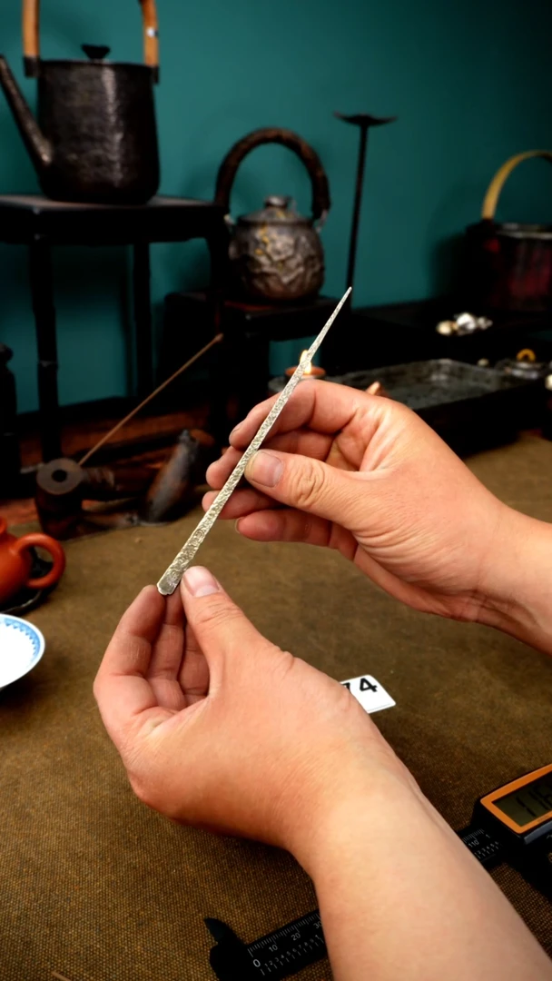 3874纯银茶拨13.1克长16