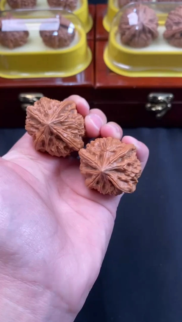 把件文玩核桃灯笼四棱38尺w596