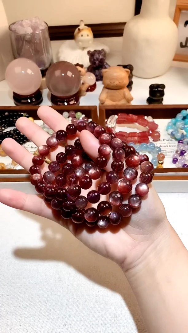 未镶嵌手链水晶紫锂云母手串 10 多样性发一