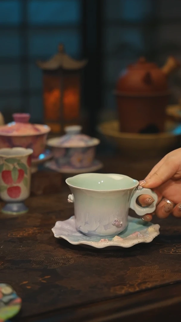 陶瓷景德镇高温釉下彩手工手绘款式