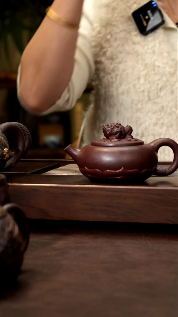 茶壶紫砂紫茄泥紫砂壶180cc左右