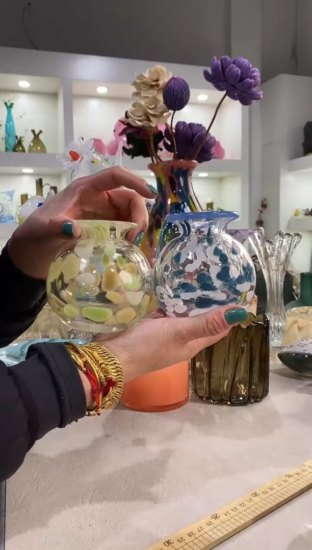 慕忆家手作花瓶一对微瑕