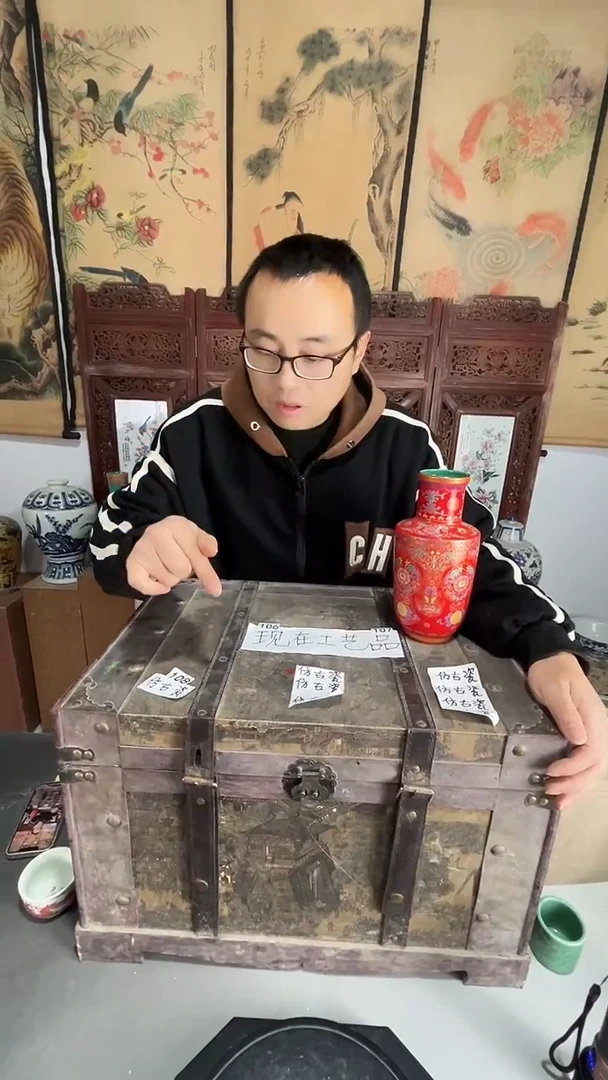 景德镇瓷箱子货摆件品