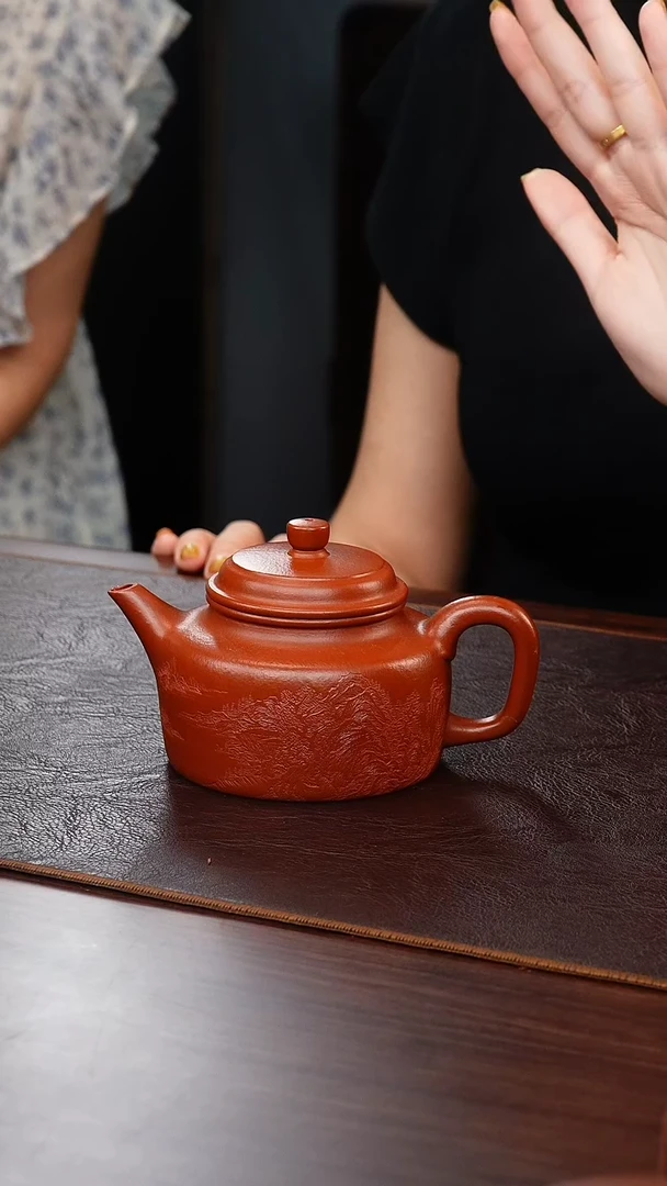 茶壶紫砂侯峰大红袍德钟250cc