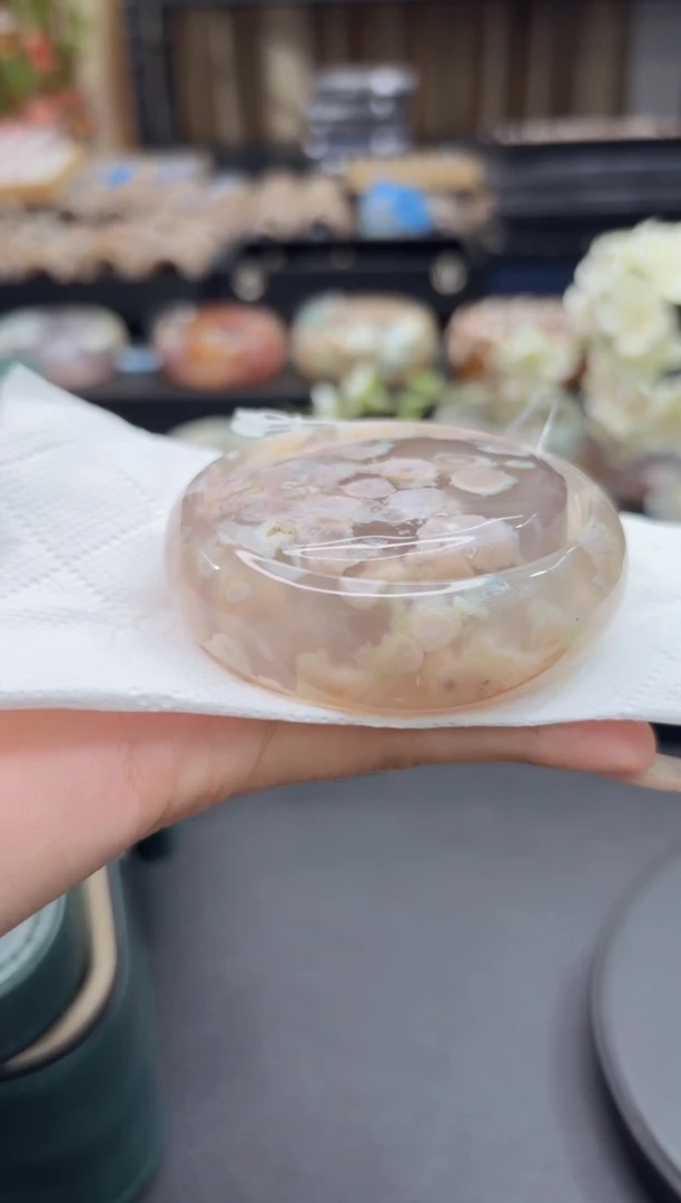 未镶嵌手镯石英质玉54 55圈赠送镯心)