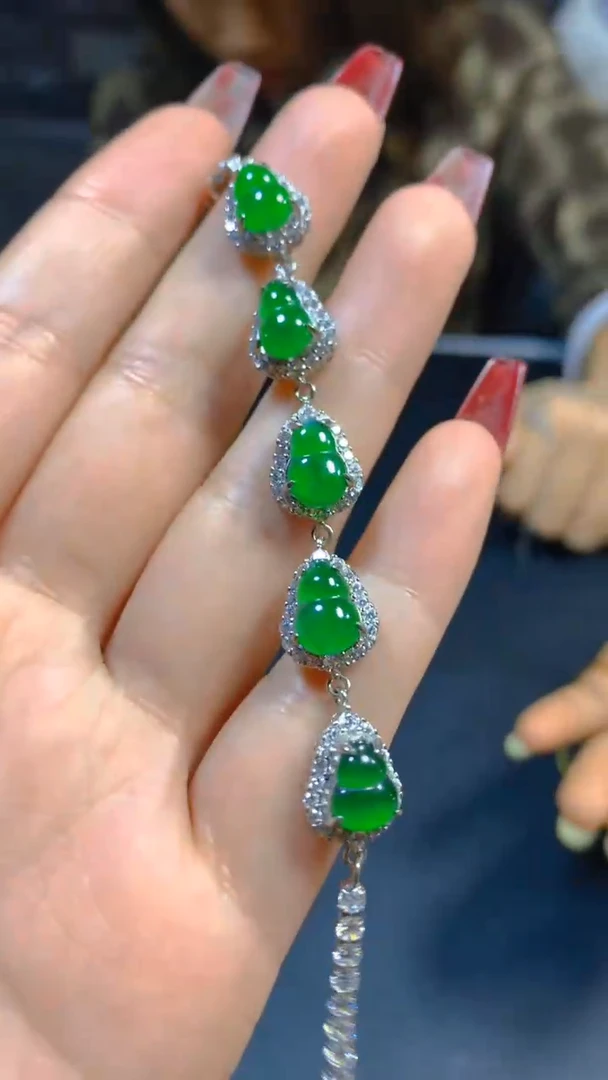 【闪购商品】翡翠手链未镶嵌0565258459多样性发一